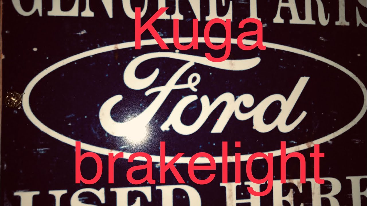 How to replace a brake light bulb on a Ford Kuga YouTube
