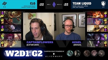 CLG vs Team Liquid | Week 2 Day 1 S11 LCS Spring 2021 | CLG vs TL W2D1