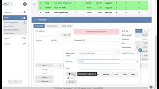 Order Entry / How to Add Order Adjustments