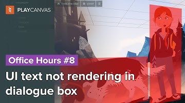 UI text not rendering in dialogue box - PlayCanvas Office Hours #8