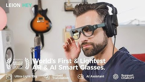Now on Kickstarter: First & Lightest AR & AI Smart Glasses