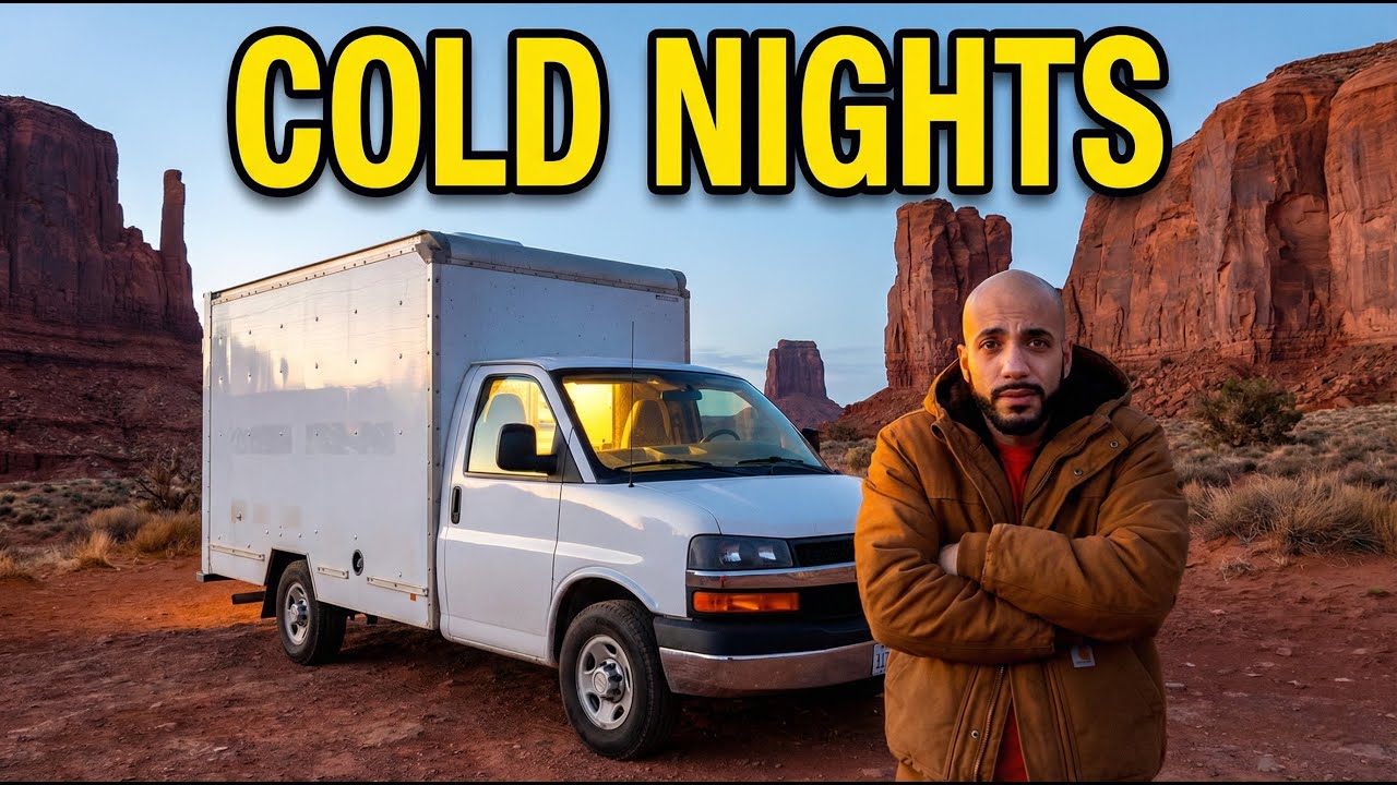 Жизнь в фургоне на холоде | Приготовление начос, согревание и повседневная жизнь