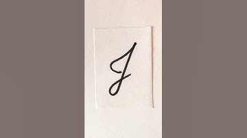 WRITING CURSIVE LETTERS EASY J WITH A MARKER ✍️ | Doodle Ideas | How To Draw A Cursive Letter J