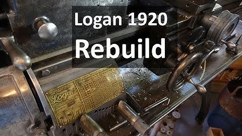 Logan Lathe Restoration