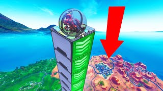 How FAR Can A BALLER FLY In FORTNITE? (Experiment)