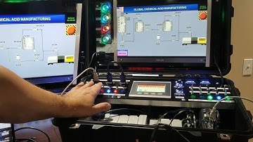 ALLEN-BRADLEY PLC TRAINER WITH HMI AND CONTROL INTERFACE