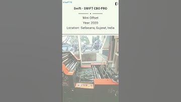 Used Mini Offset Machine | Swift - SWIFT CBO PRO for SALE @Machinedalal