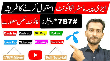 Easypaisa Retailer Account Use Karne Ka Mukamal Tariqa 2023 How To Use Telenor Master Account *787#