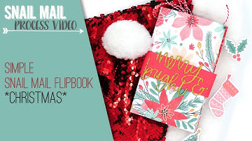 Easy Snail Mail Flipbook | Christmas Snail Mail – Happy Mail Tutorial