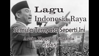 PIDATO SOEKARNO 1945  I LAGU INDONESIA RAYA DENGAN SYAIR ASLI 3 Stanza