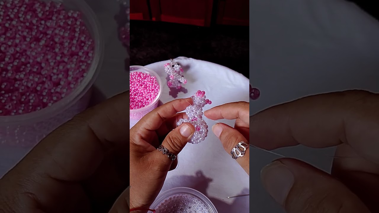 Parte 3 cachorrinho feito com miçangas 