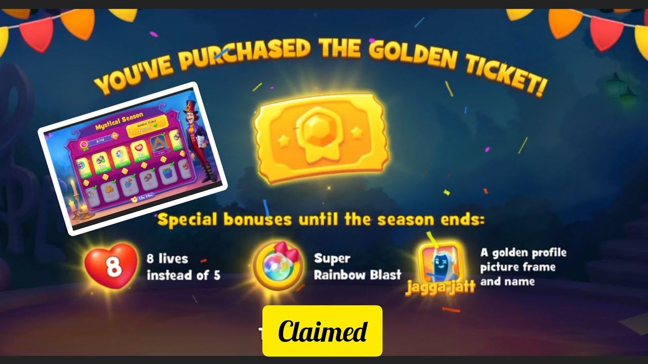 Gardenscapes ( Mystical Season ) Golden Ticket Claimed YouTube