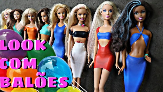 👗DIY: Roupas com Balão para Barbie e outras bonecas 