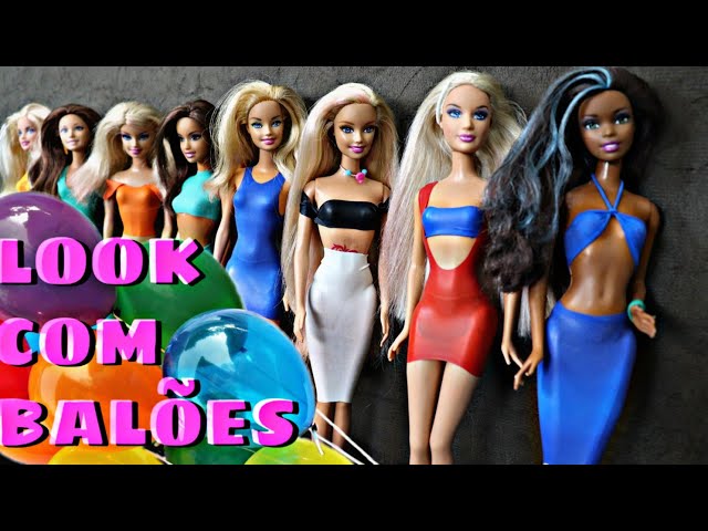 DIY: Roupinhas de Balão para Barbie - Fácil e rápido -   Sapatos  para barbie, Roupas para barbie, Costurando roupas de bonecas