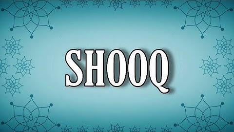 SHOOQ (KERINDUAN) - AI KHODIJAH