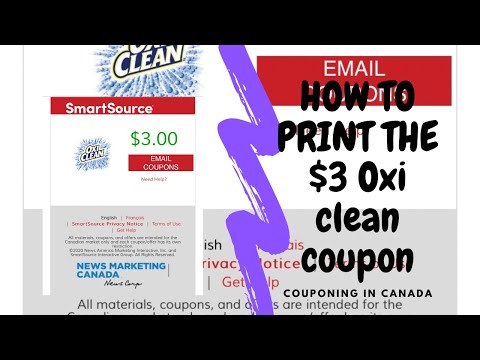 Couponing in Canada/ How to Print The $3 Oxi Clean Coupon
