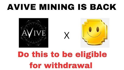 AVIVE MINING IS RESTARTED || AVIVE IS BACK || AViVE WITHDRAW REQUIREMENTS || MOZO AIRDROP
