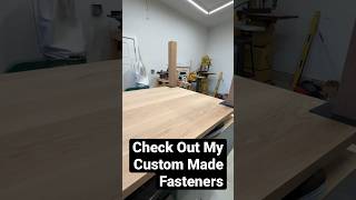 Check Out My Custom Fasteners For My Table #shorts #amazing #woodworking