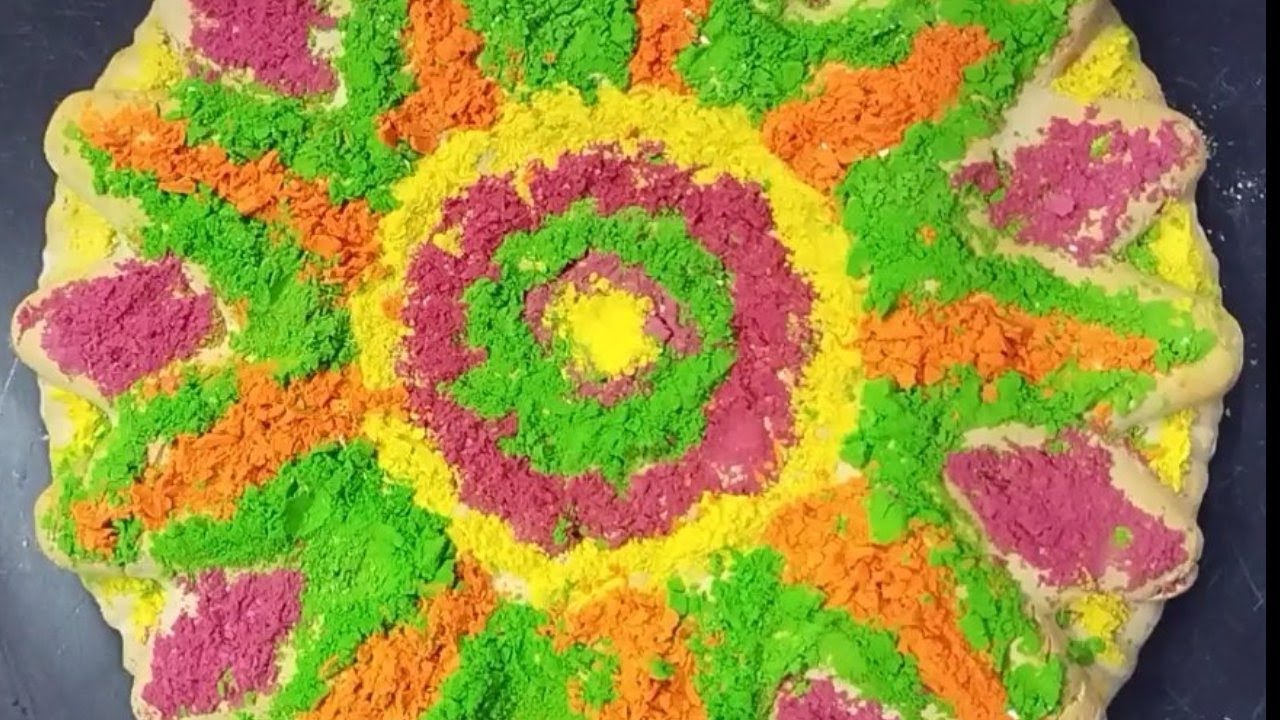 Rangoli Design Reform | Gym Chalk Asmr | Satisfying | Oddly Satisfying ...