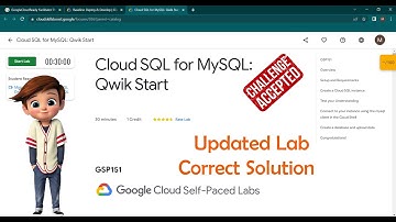 Cloud SQL for MySQL: Qwik Start | [ GSP151 ] | Updated Lab | Cloud SQL for MySQL: Qwik Start