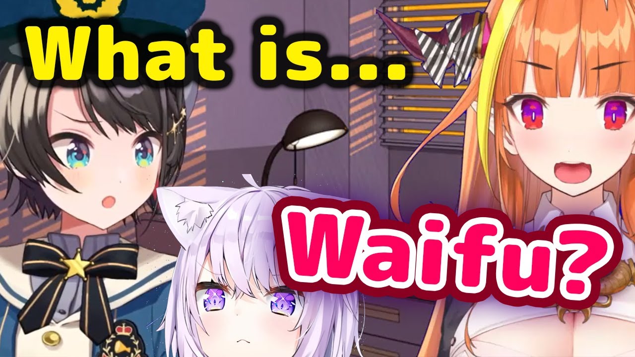 Oozora Subaru - Learns Definition of 'Waifu' with Coco feat. Guilty Okayu【ENG Sub/Hololive】