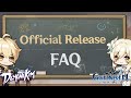 Official Release FAQ - Genshin Impact