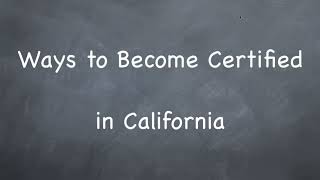 How to Become a CA Certified Operator