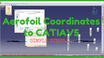 How to import Aerofoil coordinates into CATIA in steps!
