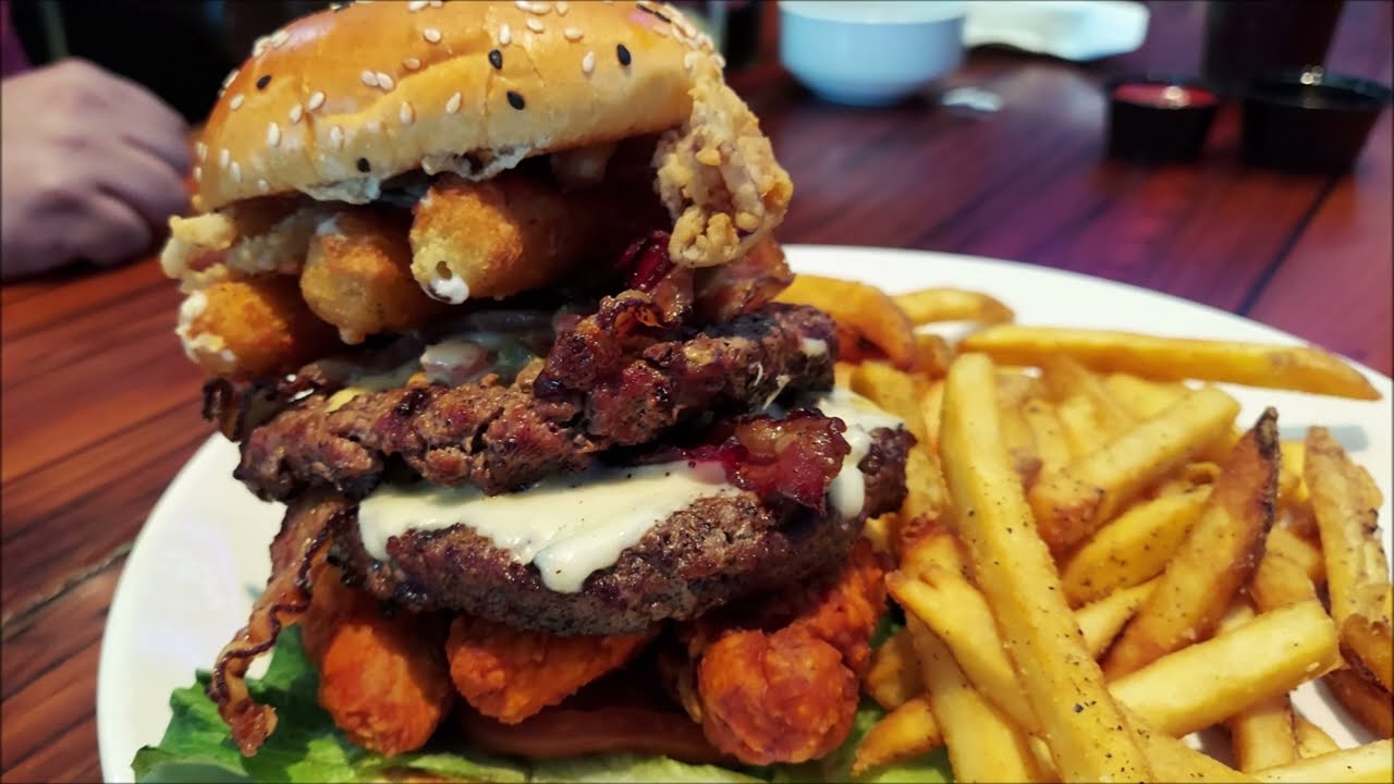 Big 16 Burger at Miller's Ale House Orlando FL April 1, 2023