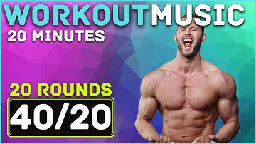 🔥 Hiit Workout Timer With Music 👉 40 Sec Work 20 Sec Rest 💪 NEW MIX