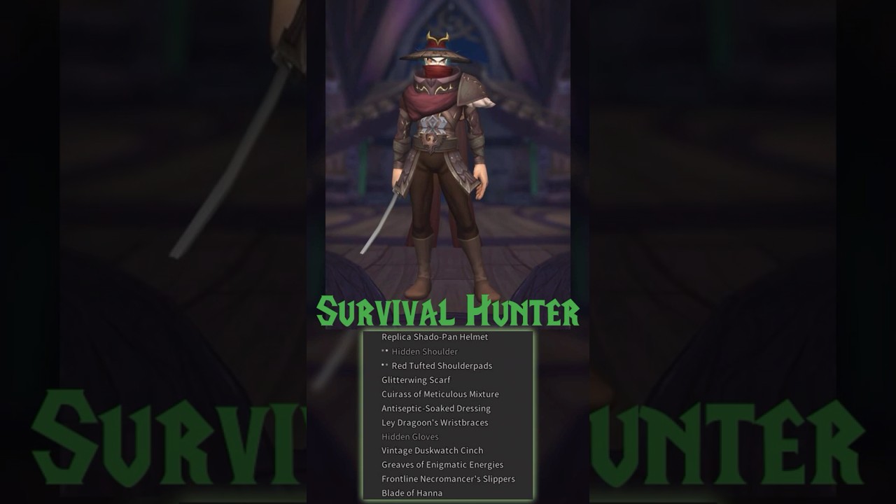 TRANSMOGS - Survival Hunter "Ninja" 