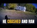 He Crashed and Ran Twice in One Day