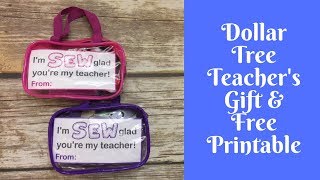 Everyday Crafting: Dollar Tree Teacher Gift with Free Printable