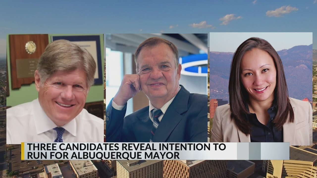 Three candidates announce campaigns for Albuquerque mayor - YouTube