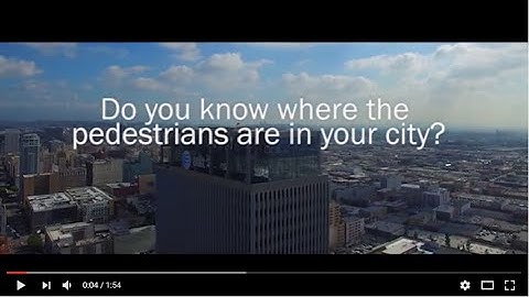 PedTrax - Tracking Pedestrian Activity with Vantage Video Detection