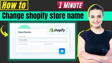 How to change shopify store name 2025