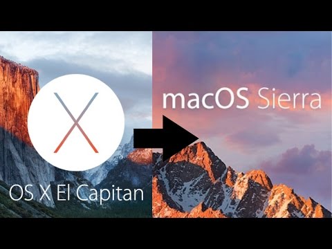 El Capitan OS X से macOS Sierra में कैसे अपडेट करें?