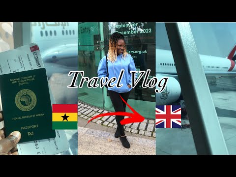 TRAVEL VLOG: Accra 🇬🇭to Newcastle 🇬🇧with EMIRATES| First time taking an airplane