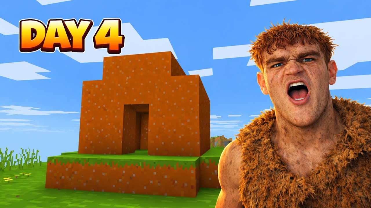 I finally started building my house... (day 4) - YouTube