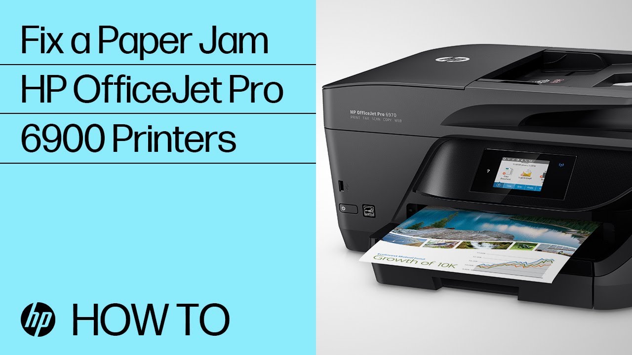 Fixing a Paper Jam on HP OfficeJet Pro 6900 Printers