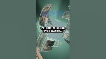 Prioritize needs over wants...