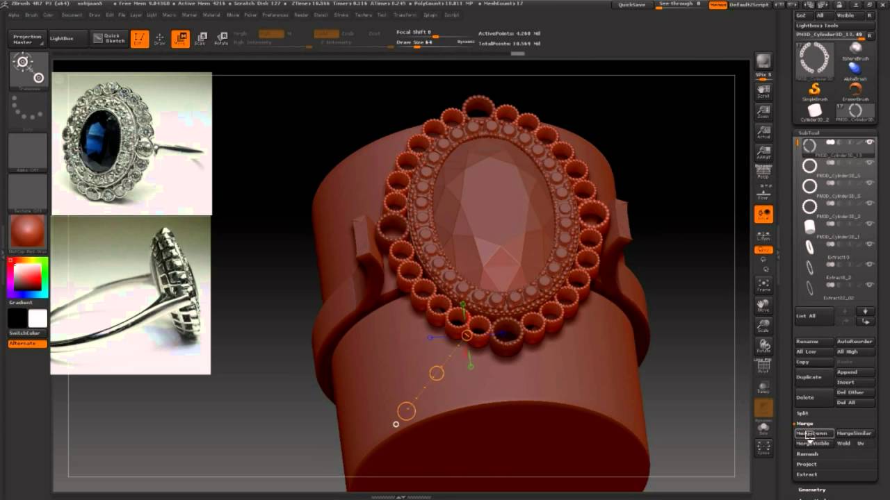 ring zbrush