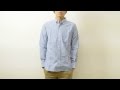 SONTAKU（ソンタク） ギンガムチェック オックスフォード BDシャツ 長袖 メンズ チェックシャツ カジュアル ボタンダウンシャツ 日本製 Sサイズ 841HD99250