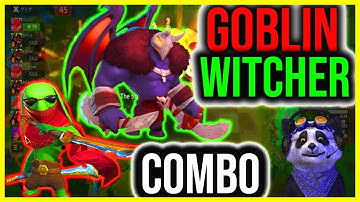 Auto Chess Mobile Gameplay English - Goblin + Witcher Combination Overpowered