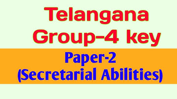 Group 4 key 2023 ||Group 4 key paper 2||Ts Group 4 key 2023 ||Group 4 key secretarial Abilities