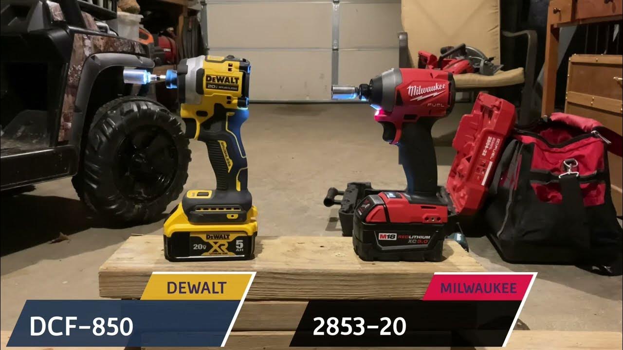 Milwaukee Gen 3 Fuel Impact driver VS Dewalt Atomic DCF 850/ Powerstack YouTube