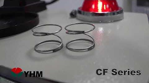CNC Spring Machine CF-330-W.D. 1.0mm-Compression spring with large pitch-70ppm- YHM