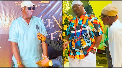 See Swag! Ogogo vs Antar Laniyan in Big Boy Outfits at Wumi Toriola’s 'Queen Lateefah' Movie