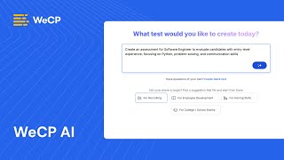 WeCP AI Test Generation