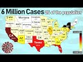 Coronavirus Spread in the USA - 6 Million Cases.